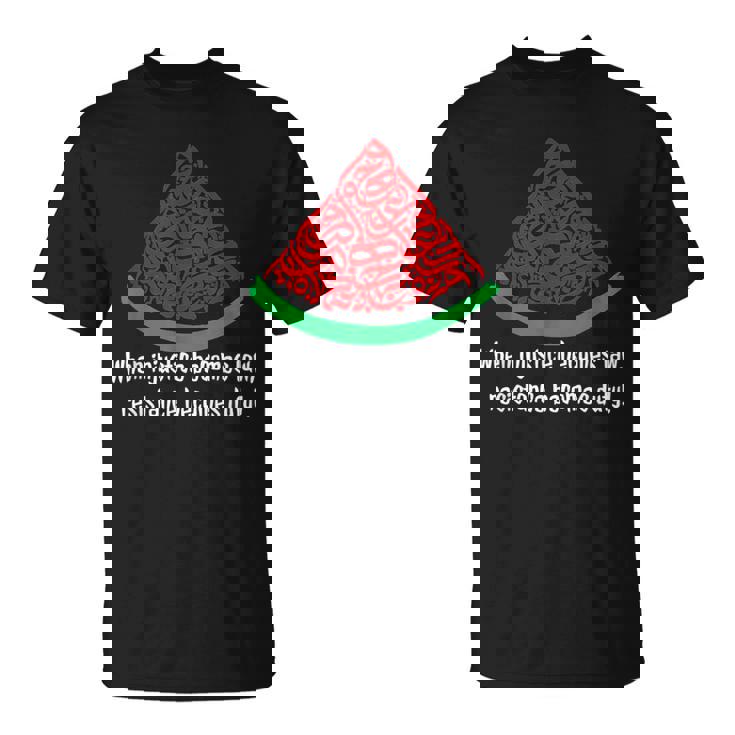 Palestina Caligrafíaandíaolidaridad Palestina Camiseta unisex