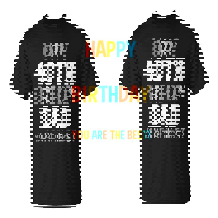 Papà 40° Compleanno Papà 40 Anni Maglietta