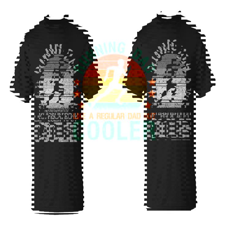 Papà Che Corre Divertente Maratoneta Jogger Regalo Per La Maglietta