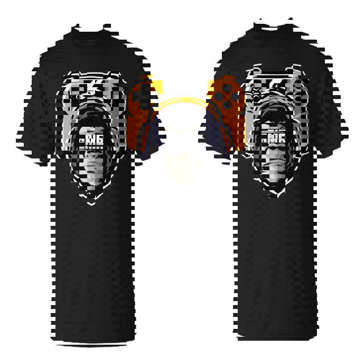 Playtation ゲーマーギフト モンキー ゲームプレーヤー ビデオゲーム 長袖tシャツ Tシャツ