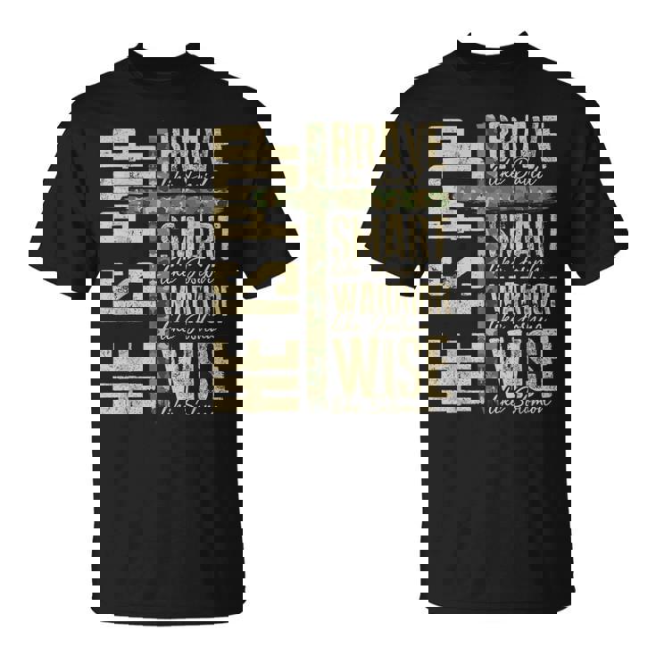 He Is Pop Camo Religious Father's Day Christian Dad Bible T-Shirt