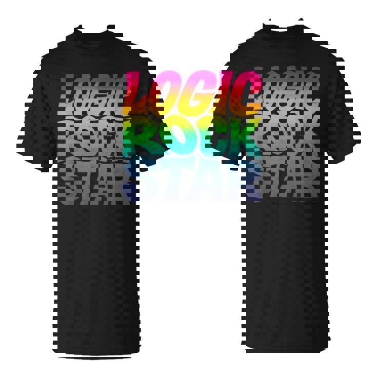 Rainbow Gradient Typography Tシャツ