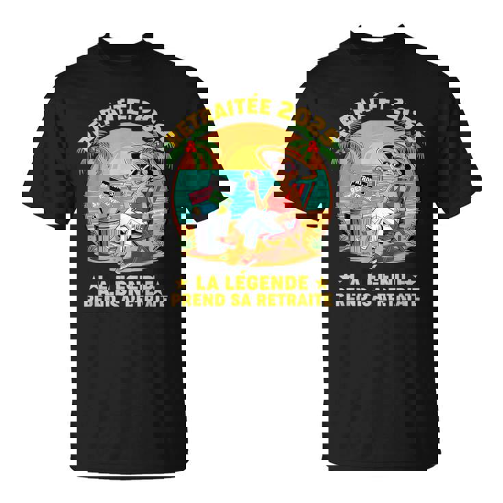 Retraite Retraitée Départ Collegue De Travail Humour T-Shirt
