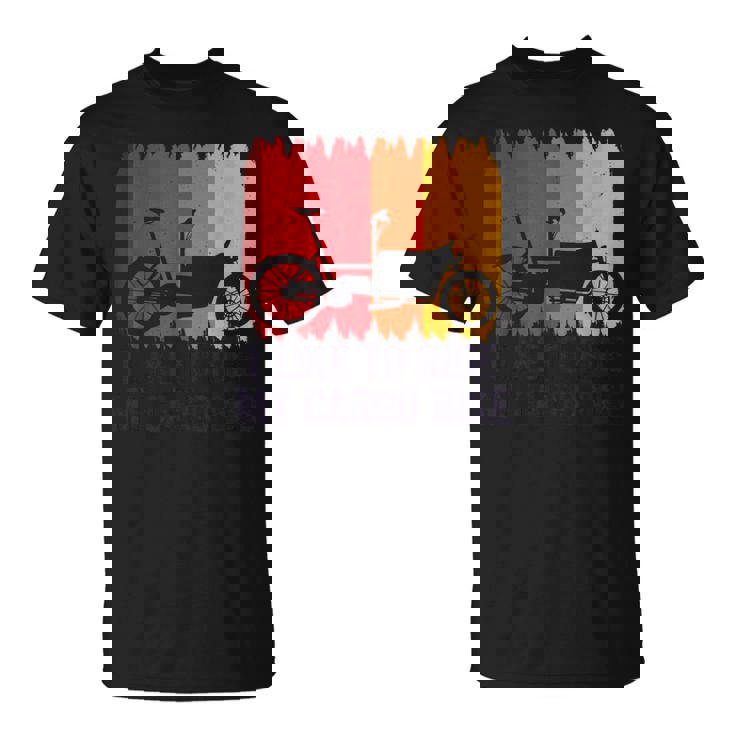 I Like To Ride My Cargo Bike Bicicleta De Carga Retro Camiseta unisex