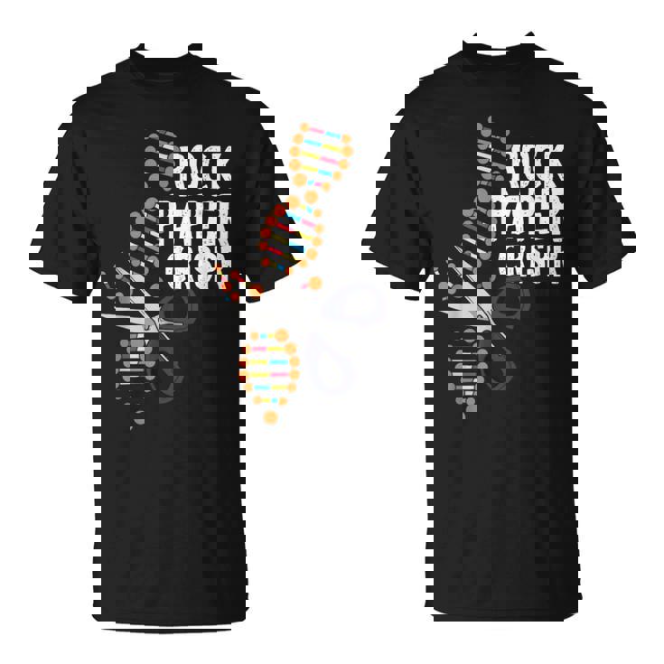 Rock Paper Crispr Dna 生物学者 遺伝子工学 Tシャツ
