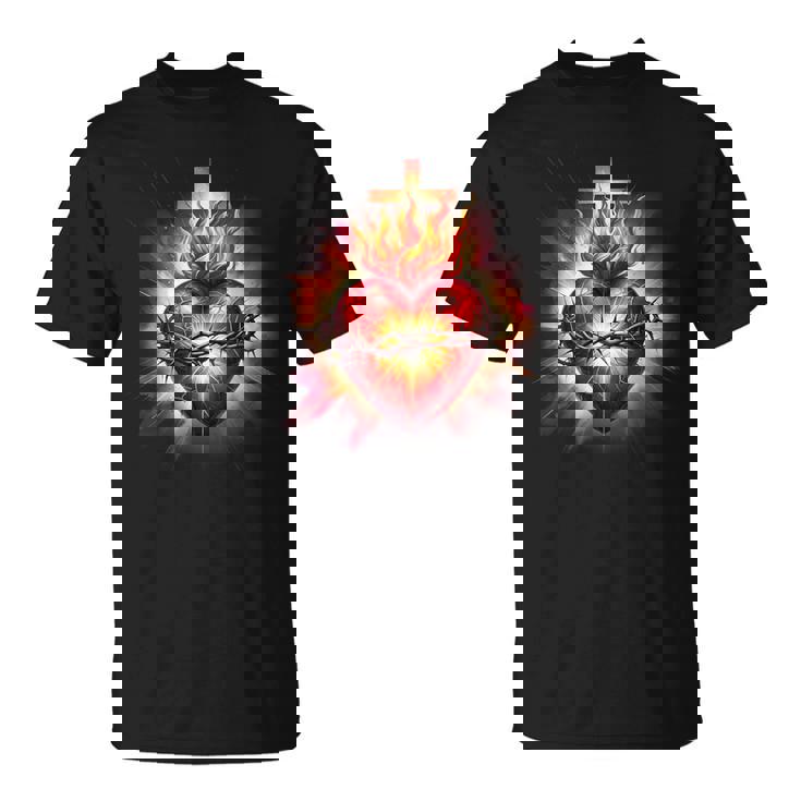 Sacré-Cœur De Jésus Dévotion Catholique Foi T-Shirt