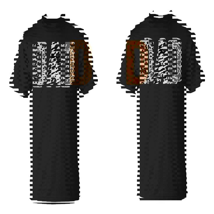 Safari Birthday Party Matching Family Wildlife Animals Dad T-Shirt