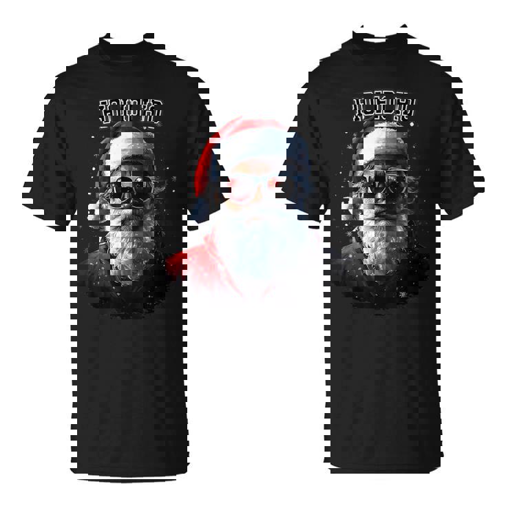 Sarkastischer Cooler Weihnachtsmann Mitonnenbrille Undchnee Weihnachten T-Shirt