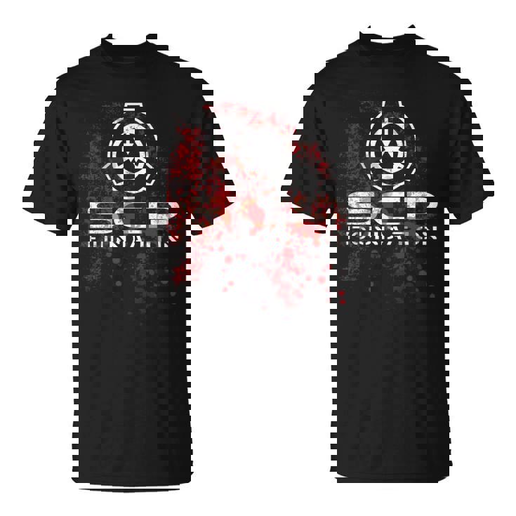 Scp、財団、血で 長袖tシャツ Tシャツ