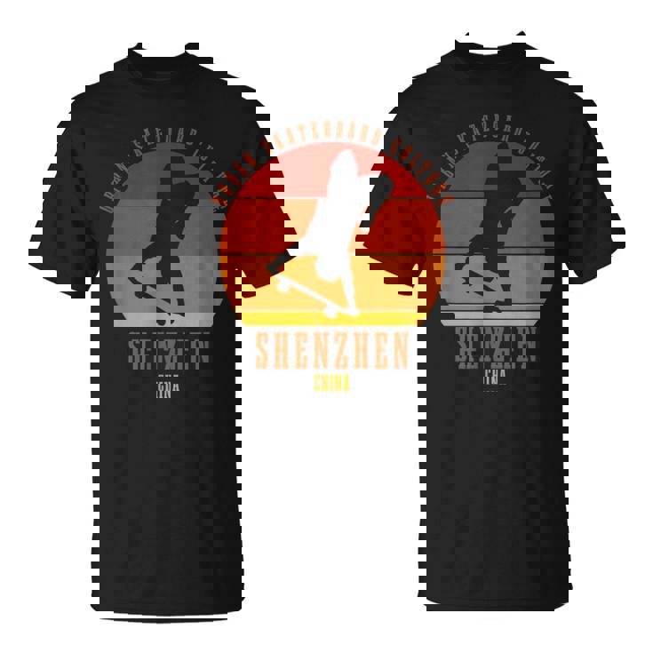 Shenzhen China スケートボーダーアーバン スケートボード Tシャツ