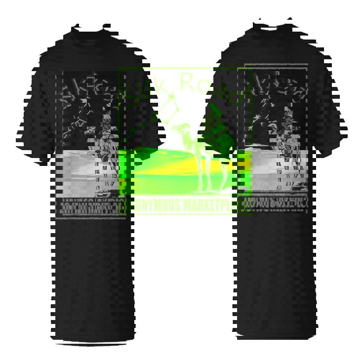 Silk Road Mercado Anónimo Blockchain Dark Web Cripto Camiseta unisex