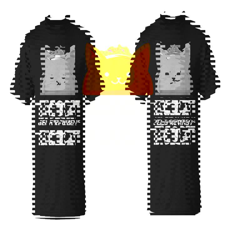 Tacocatpelled Backwards Is Tacocat ファニータコスキャットギフト Tシャツ