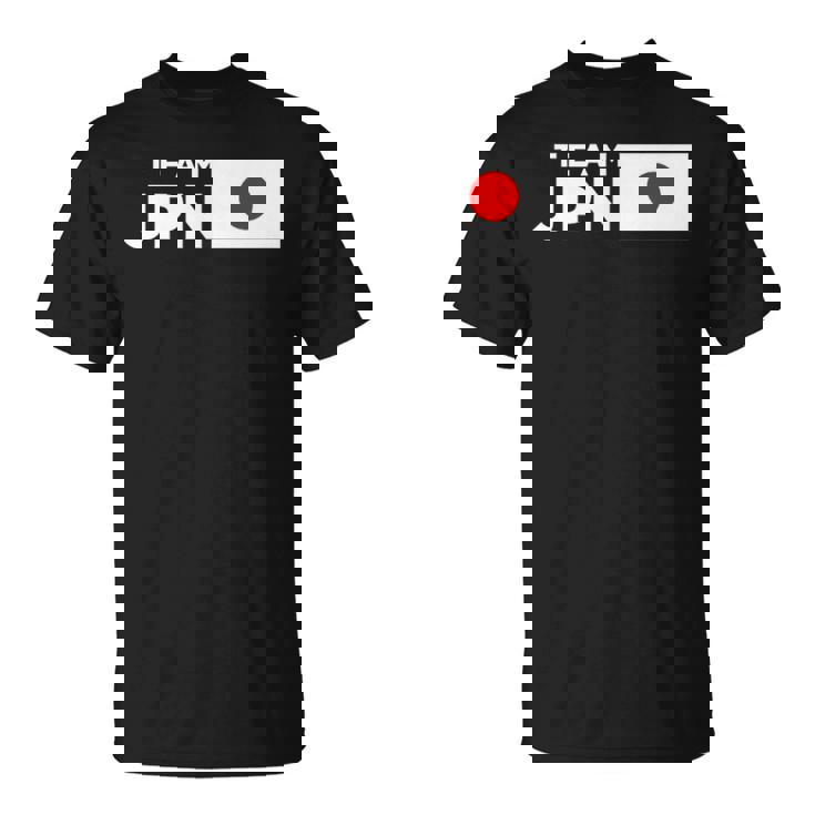 Team Jpn 日本国旗 チームジャパン 日の丸 男性 女性 子供 応援 チーム Tシャツ