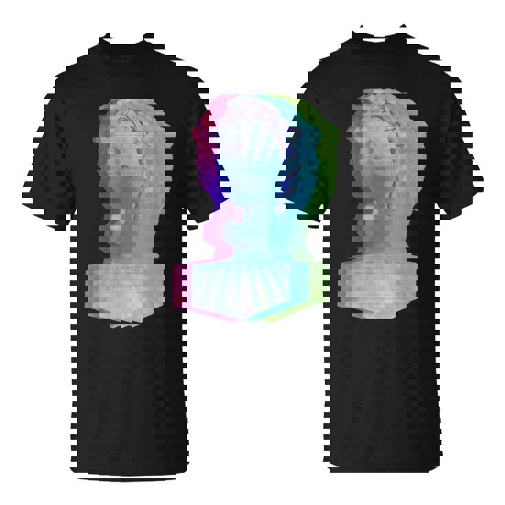 Vaporwave シュールグリッチアートシャツ Tシャツ