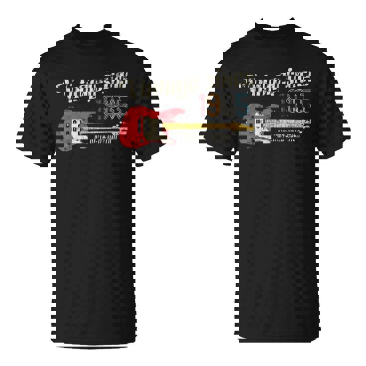 Vintageince 1965 Birthday Party ギターギタリストミュージシャン Tシャツ