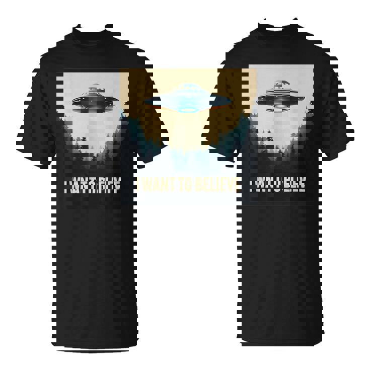 I Want To Believe ヴィンテージ Ufo エイリアン クラフト 夢の出会い Tシャツ