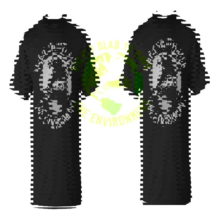 Wheelye Alegra Dealvar El Medio Ambiente Cargo Cargobike Camiseta unisex