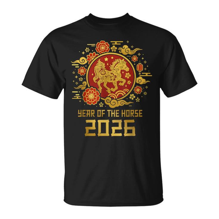 Year Of The Horse Chinese New Year 2026 Zodiac Horse T-Shirt | Mazezy