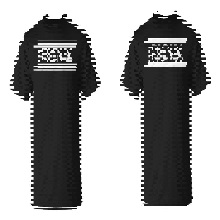 「Riona」ヘボン式「りおな」「リオナ」下の名前 ローマ字 名入れ 名乗り ラテン文字 綴り Tシャツ