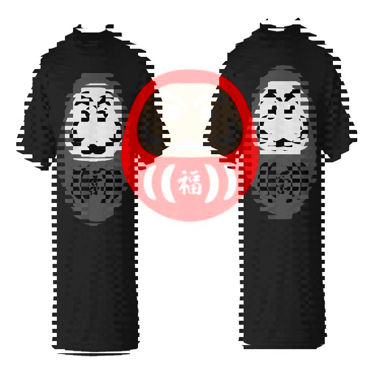 【だるま 福】面白い おもしろ 文字入り 開運グッズ 運気アップ 縁起物 ラッキー 和柄 ネタ ウケ狙い 日本 お土産 Tシャツ