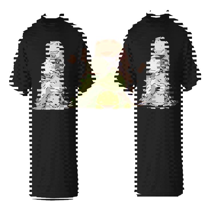 おもしろ爬虫類 かわいいトカゲ ヤモリ 動物 長袖tシャツ Tシャツ