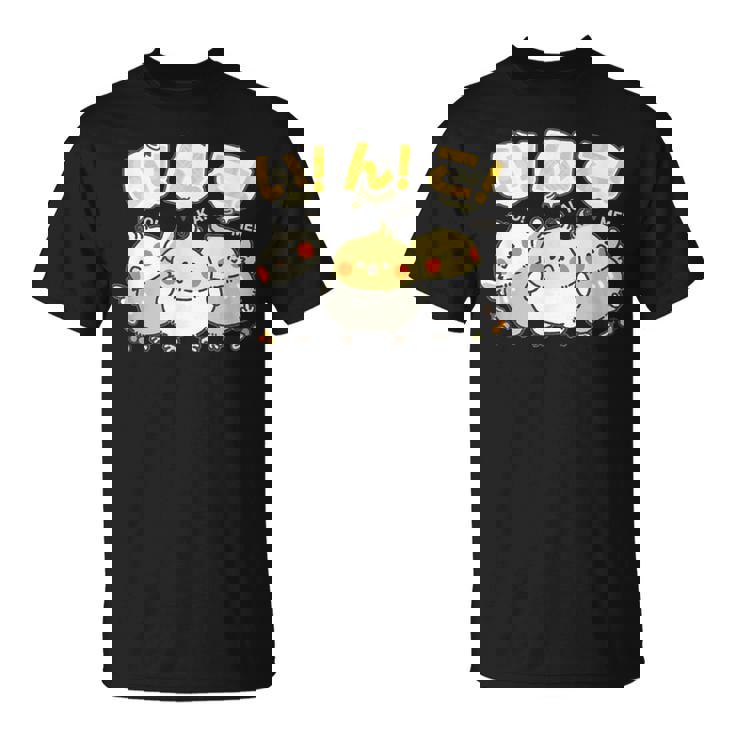 かわいい オカメインコ ユニークイラスト イラスト 丸い 鳥 【Cockatiel】 Tシャツ