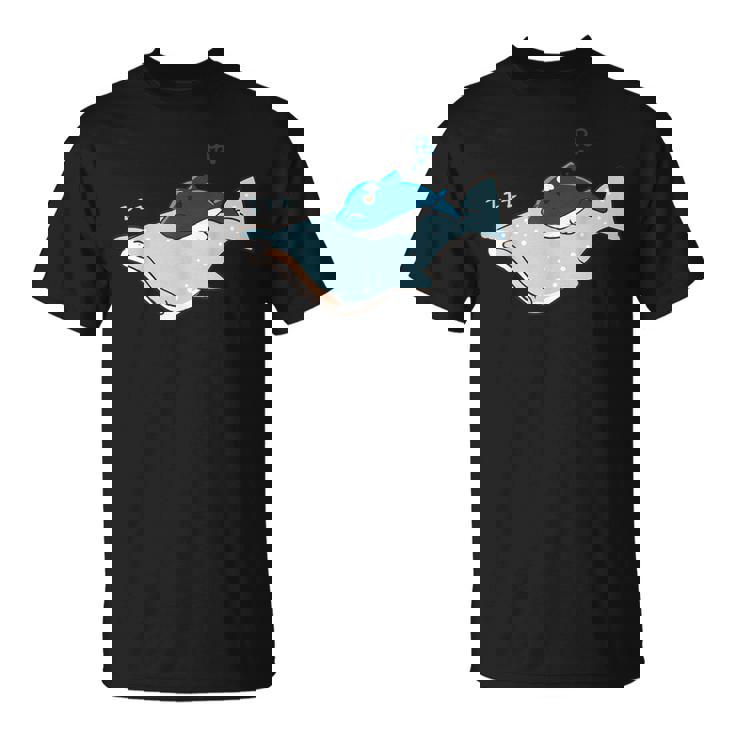 かわいい カワイイ アニメ 眠っているサメ ジンベイザメ 日本語 Tシャツ