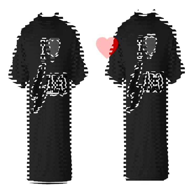 アイラブ・Sado 佐渡島 地図（I Love ハート）【47都道府県】Jimo-T ジモティ お土産 面白 Tシャツ