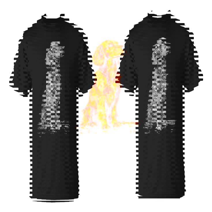 アイリッシュセッター 犬 グラフィック ペットアート アイリッシュセッター Tシャツ