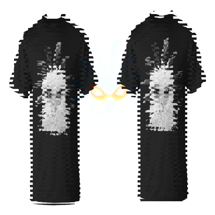 アクリル画アート ヘビクイワシ デザイン 長袖tシャツ Tシャツ