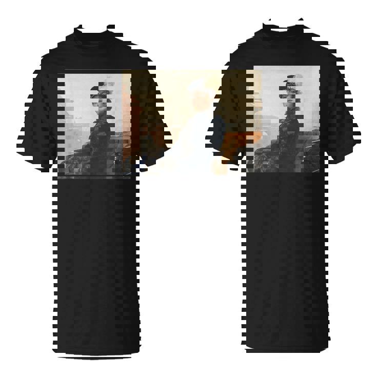 イヴァン・クラムスコイ作「見知らぬ女の肖像」 Tシャツ