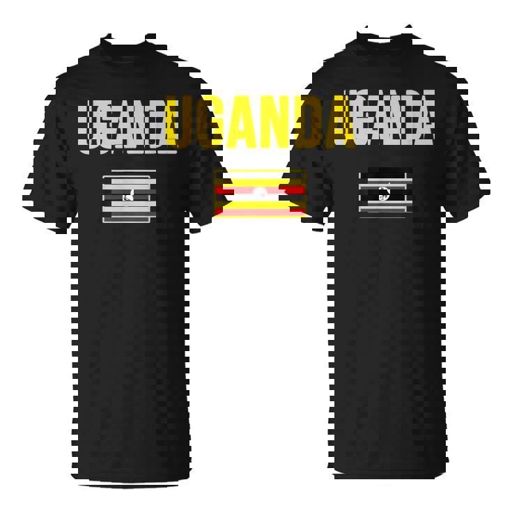 ウガンダ ウガンダの国旗 Tシャツ