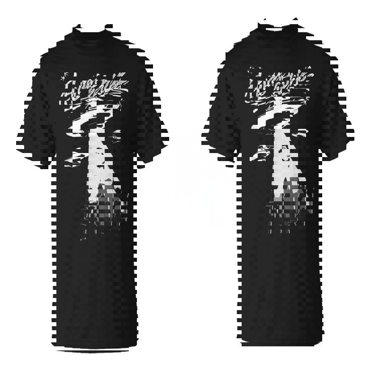 エイリアン誘拐 Ufo Humans Are Terrible Tシャツ