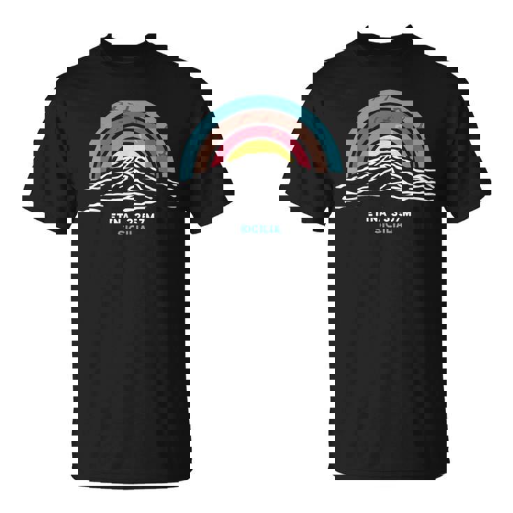 エトナ山火山 パレルモ シチリア島を訪問 イタリア ハイキングギフト Tシャツ