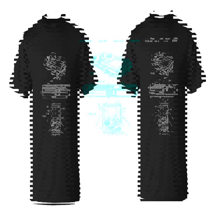 オタクレトロハンドヘルドビデオゲーム特許90年代ゲーマーオタク Tシャツ