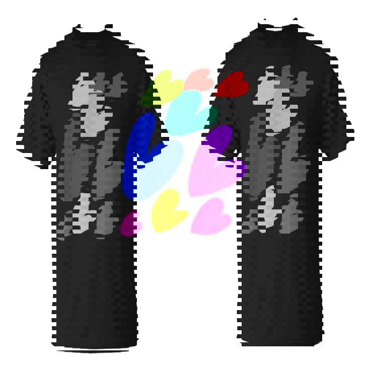 カラフルハート Tシャツ