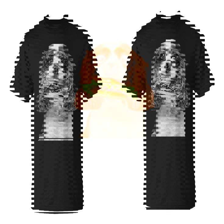 キャバリア・キング・チャールズ・スパニエル・バーガー Tシャツ