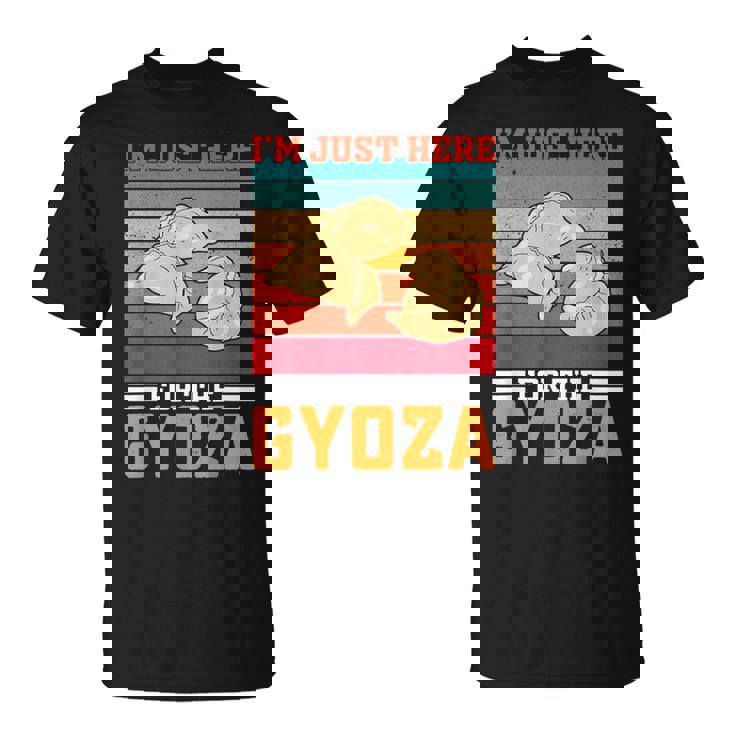 ギョーザが食べたくてたまらない、おもしろいレトロ中華餃子 Tシャツ