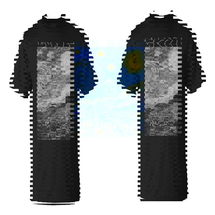 ゴッホ 星月夜 芸術家のためのアート 長袖tシャツ Tシャツ
