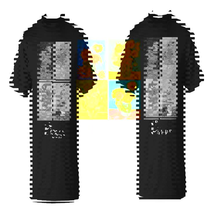 ゴッホの有名な芸術絵画 ひまわりvan Gogh Tシャツ