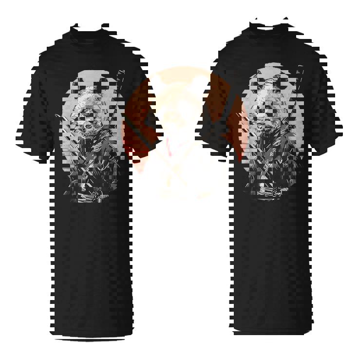 サムライパンダ 作品 日本美術 日本の忍者 パンダ Tシャツ