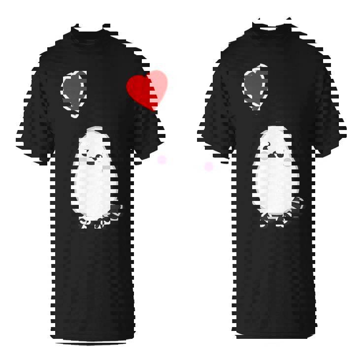 シマエナガ『ハート』白い鳥【どうぶつフレンズ】動物 ゆるくて かわいい Tシャツ