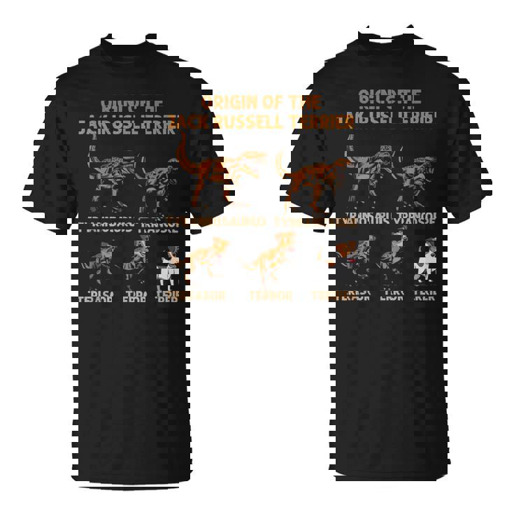 ジャック・ラッセル・テリア進化史犬の起源 Tシャツ