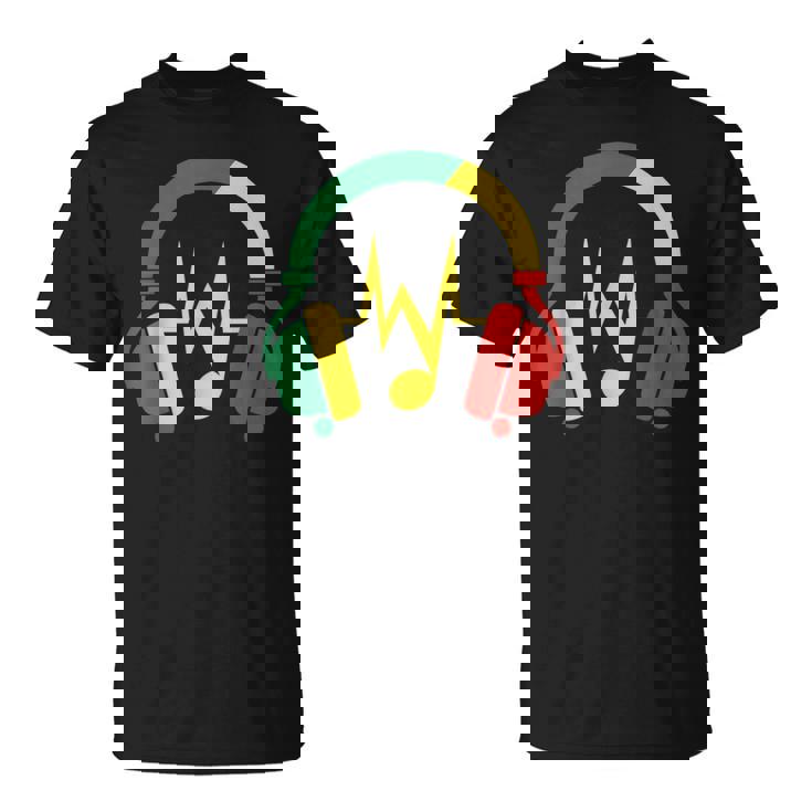 ジャマイカの国旗の色のデザインでレゲエの雰囲気を表現 Tシャツ