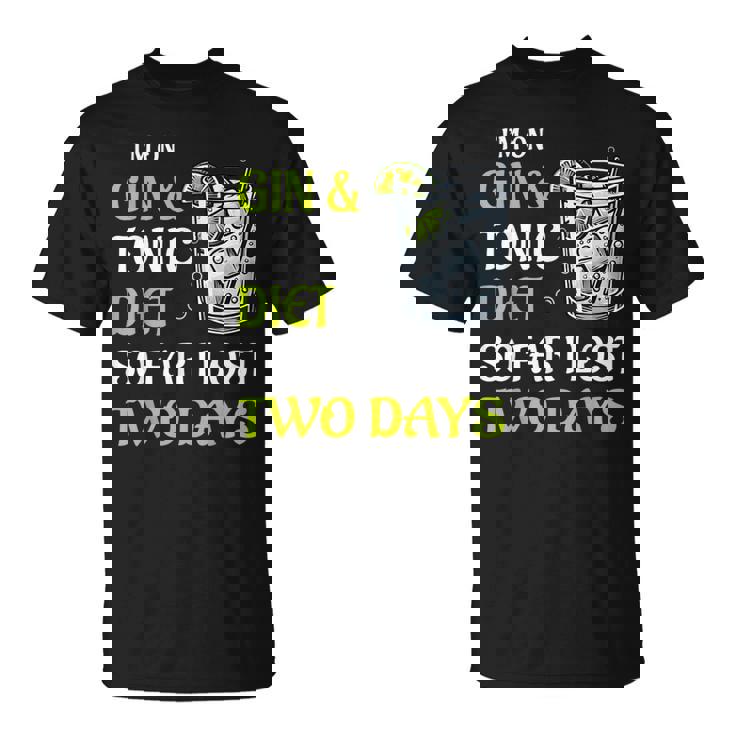 ジントニック ダイエット お酒 カクテル 面白い ドリンク Tシャツ