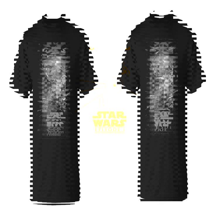 スター・ウォーズ クラシック エピソードi ファントム・メナス ポスター Tシャツ