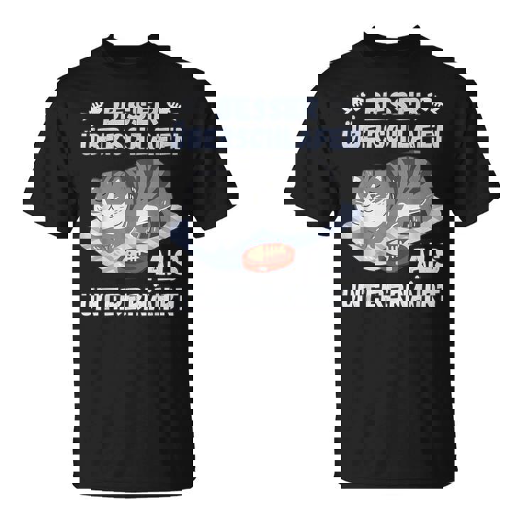 スリープシャツ猫、面白い、ドイツ語で Tシャツ