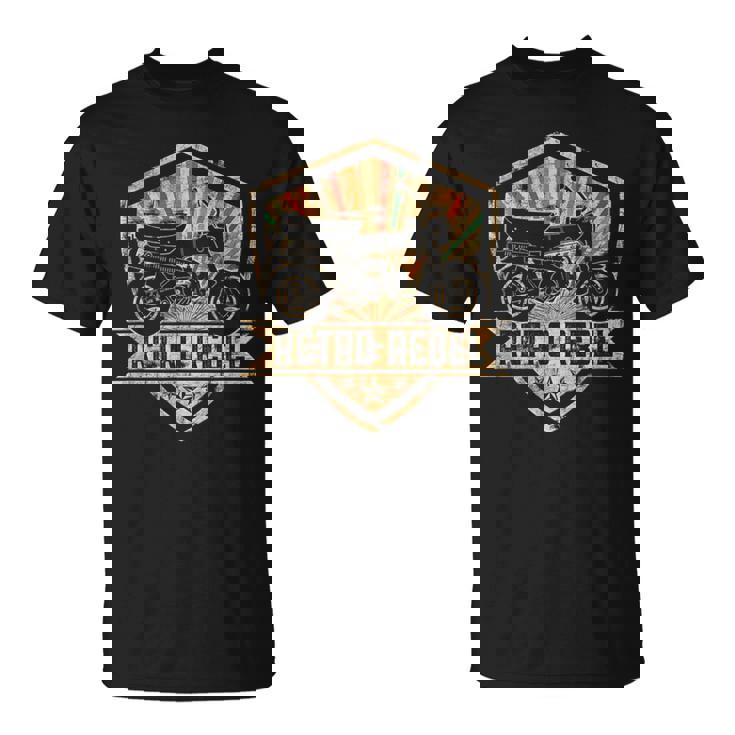 ダックス 原付 オートバイ レトロ 反乱 日本 クラシック Tシャツ