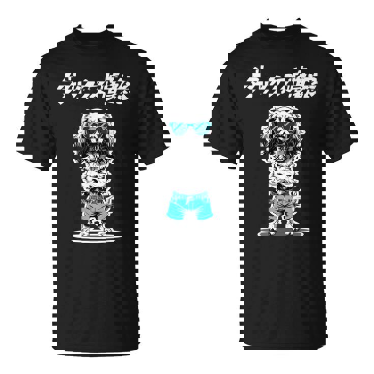 ダックス憤怒 ダックスフンド グッズ 犬 おもしろ 面白い ダジャレ 親父ギャグ 長袖tシャツ Tシャツ