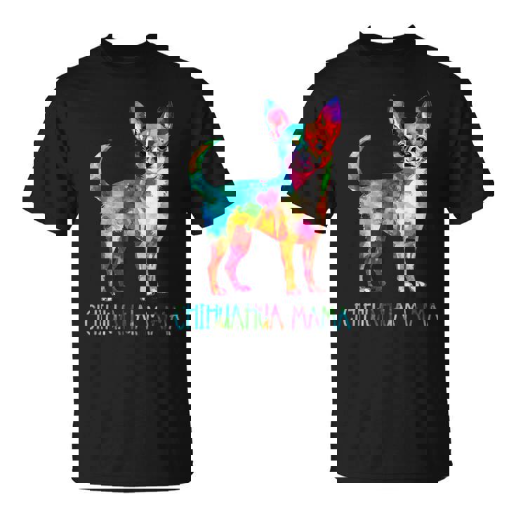 チワワ ママ 水彩画 芸術的 犬 恋人 ティーカップ Tシャツ